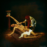 Sebastián atendido por un esclavo © Aurelio Monge